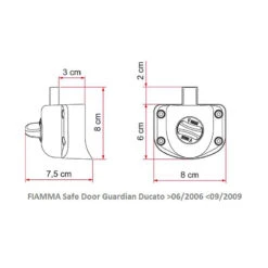 FIAMMA Safe Door Guardian Ducato -Outwell Soldes fiamma safe door guardian ducato 2