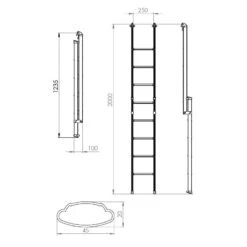 Outwell Soldes -Outwell Soldes lippert echelle titta strong 200 cm 1