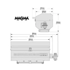 MAGMA Chefsmate 230 X 460 -Outwell Soldes magma chefsmate barbecue inox 4