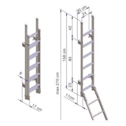 THULE Ladder Deluxe 11 Steps Double -Outwell Soldes thule ladder deluxe 11 steps double 2