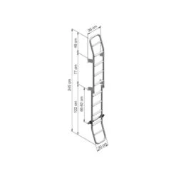 THULE Ladder 10 Steps -Outwell Soldes thule ladder double 10 3