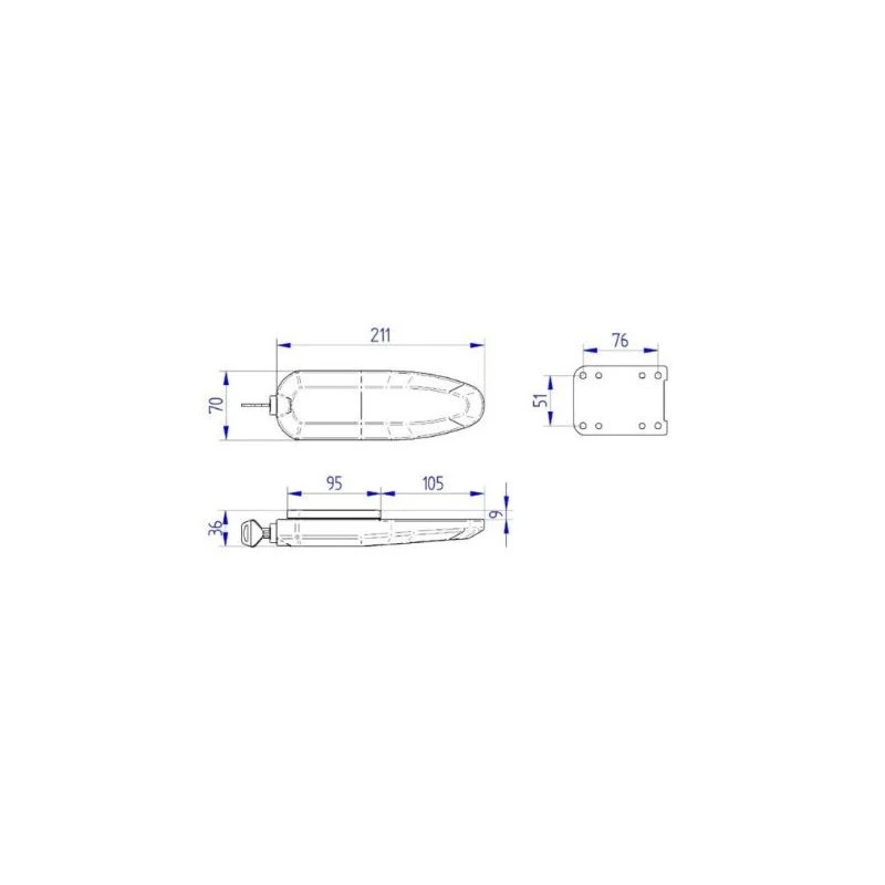 THULE Universal Lock White 7 THULE Universal Lock White – Image 7