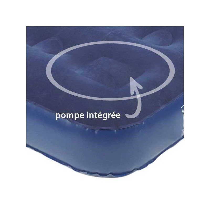 TRIGANO Matelas Gonflable 2 Personnes Pompe Intégrée 2 TRIGANO Matelas Gonflable 2 Personnes Pompe Intégrée – Image 2